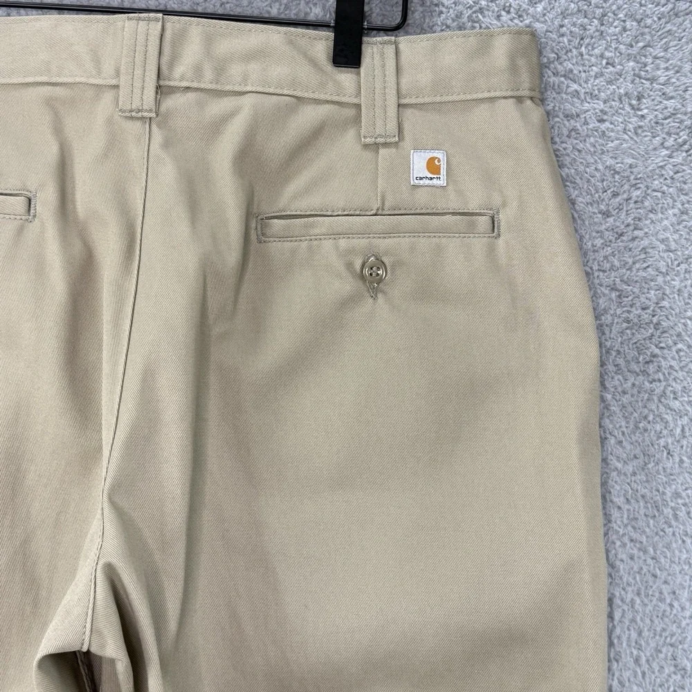 Carhartt B290 Blended Twill Chino Pants Beige Tan Y2K Work Construction Sz 36x28